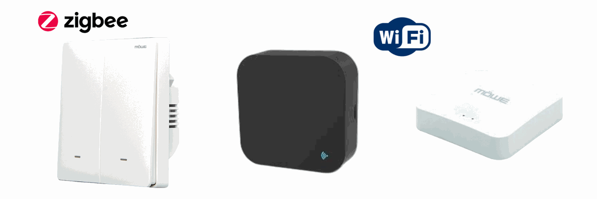 Essential 4-room kit: switch, IR remote, and hub
