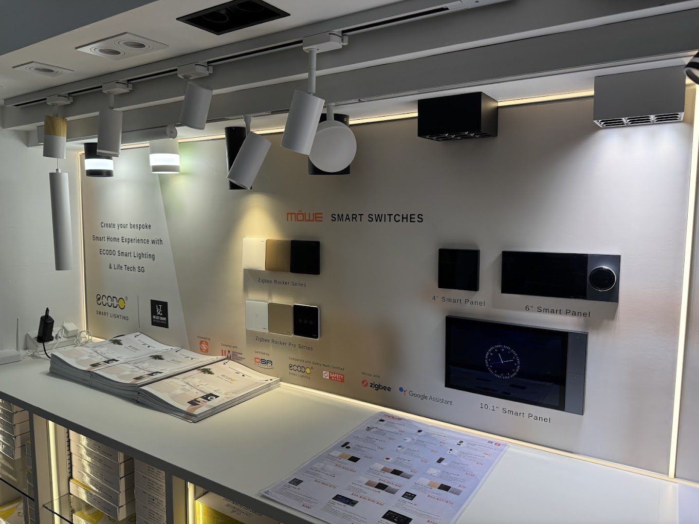 Zenterra Lighting satellite showroom in Jurong East